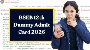 BSEB 12th Dummy Admit Card 2026 – Bihar Board Inter Dummy Registration Card