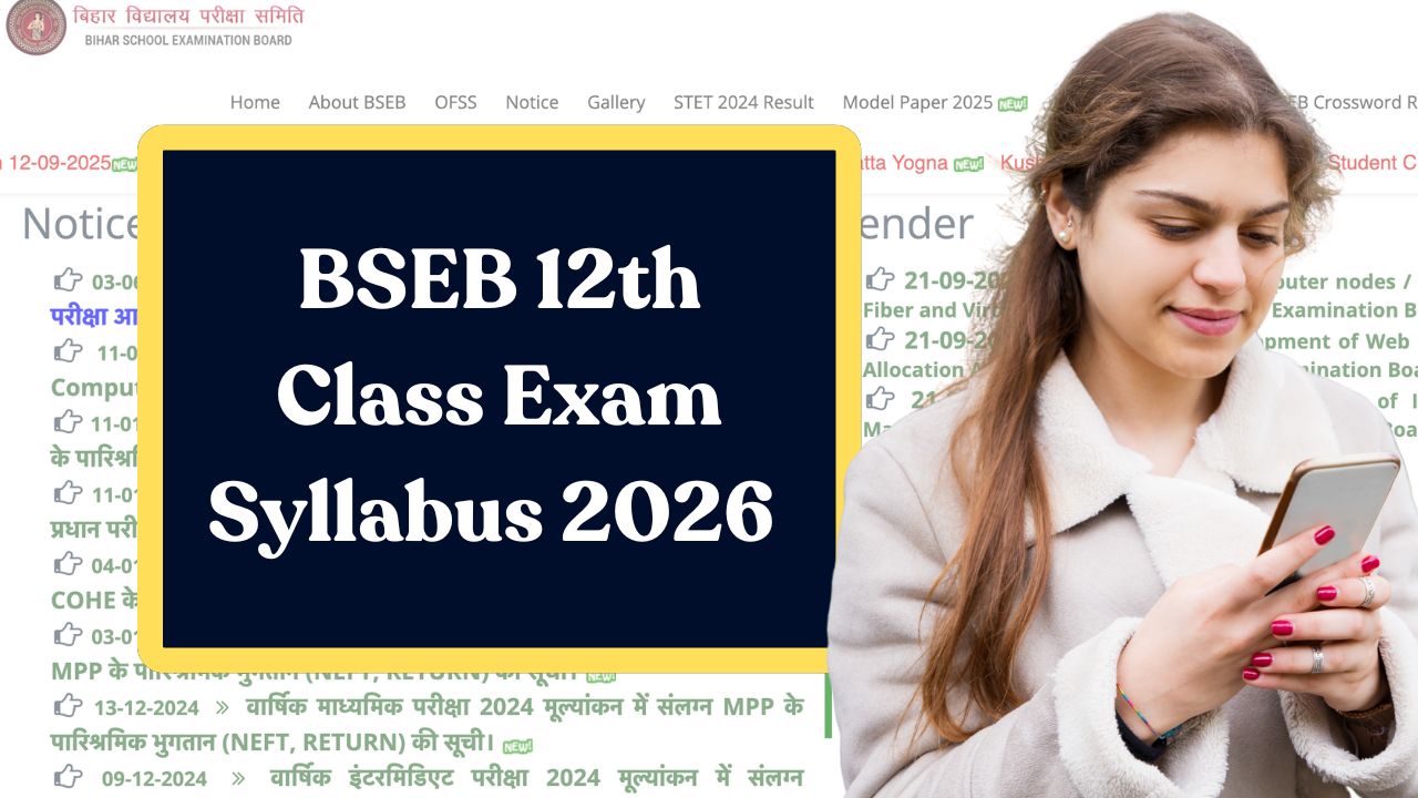 Bihar Board 12th Syllabus 2026 Released – Stream-Wise Topics & Marking Scheme