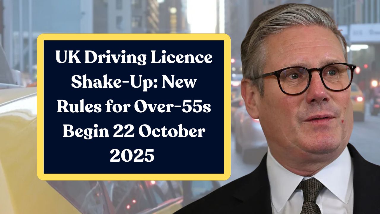 UK Driving Licence Shake-Up: New Rules for Over-55s Begin 22 October 2025 - Medical Checks Now Mandatory